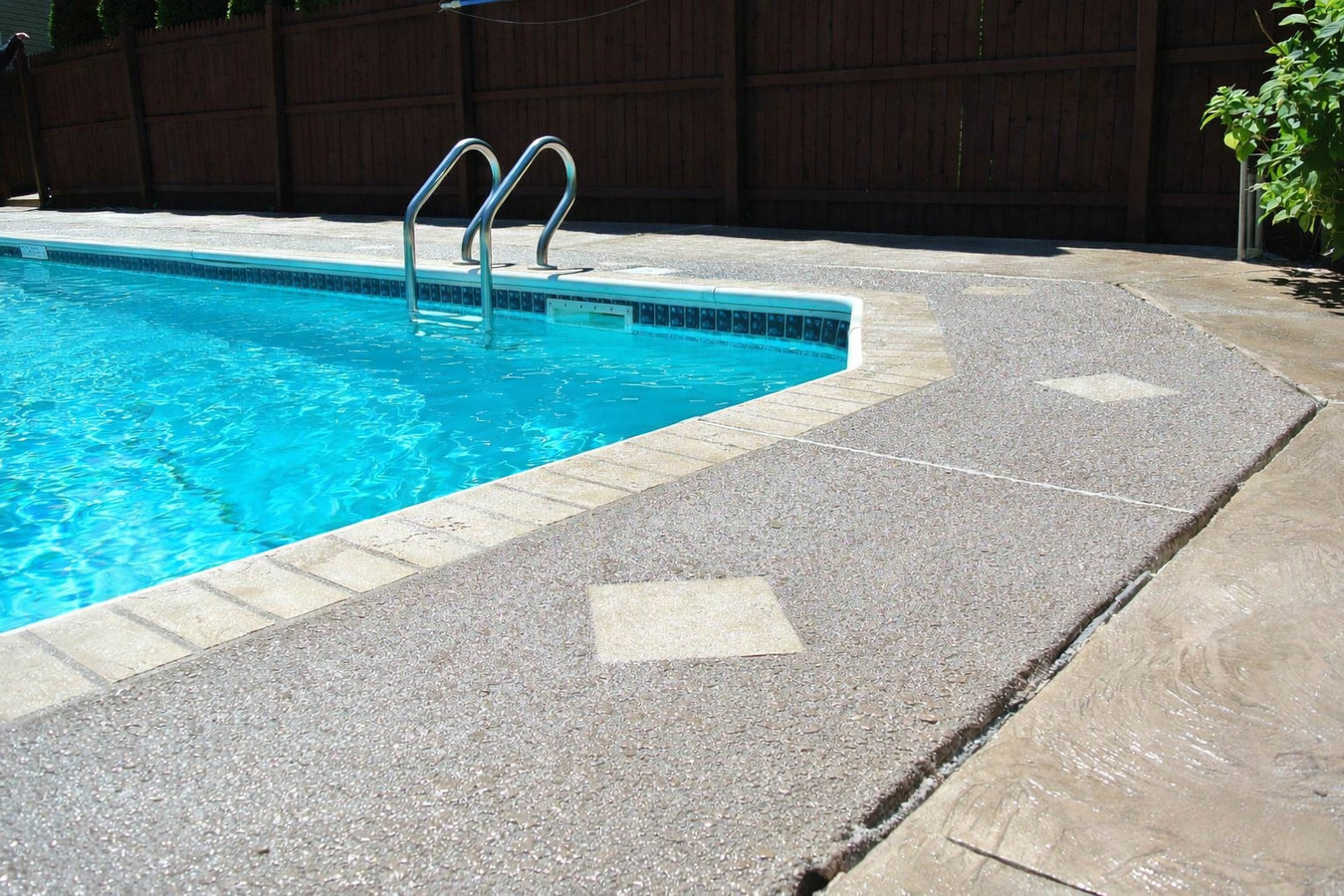 Concrete pool decks